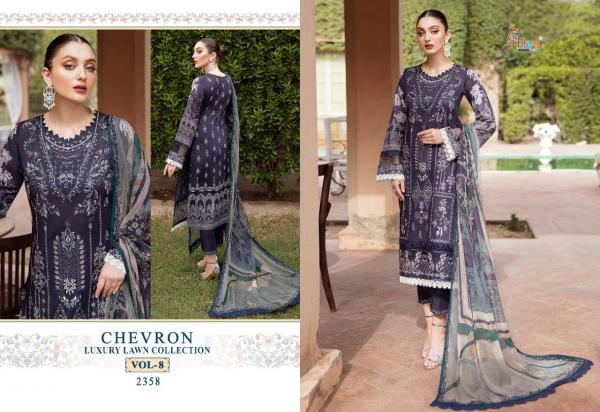 Shree Chevron Luxury Lawn Collection 8 Pakistani Salwar Suits